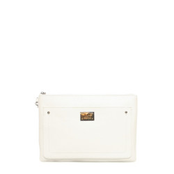 Clutch Moschino Love white